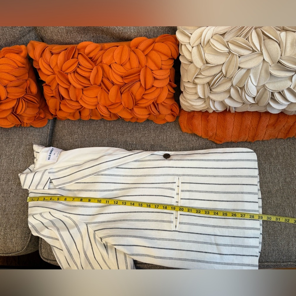 ❣️🆕Old Navy Taylor Linen-Blend Fitted Blazer & Wide-Leg Trouser Pants Suit Set❣️ - Picture 9 of 12